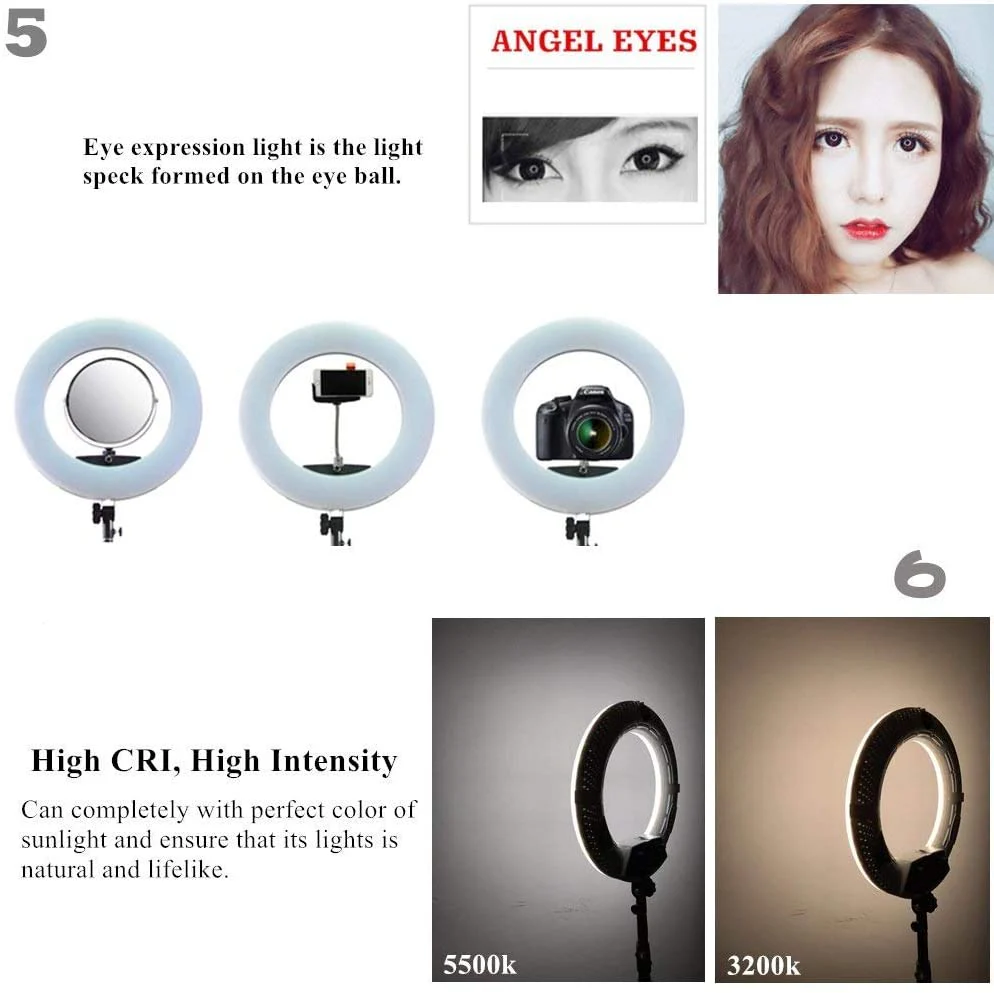 18 inch Bi-colour LED Ring light FE-480ii with remote control Kit - Image 3