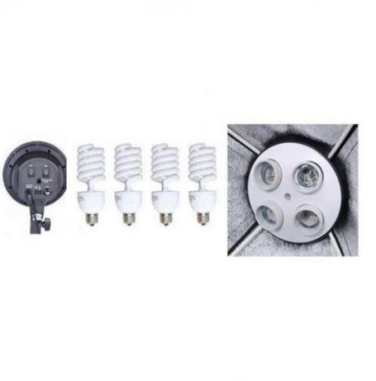 2pcs Spiral 4x 45watt Light Portable Studio Kit - Image 3