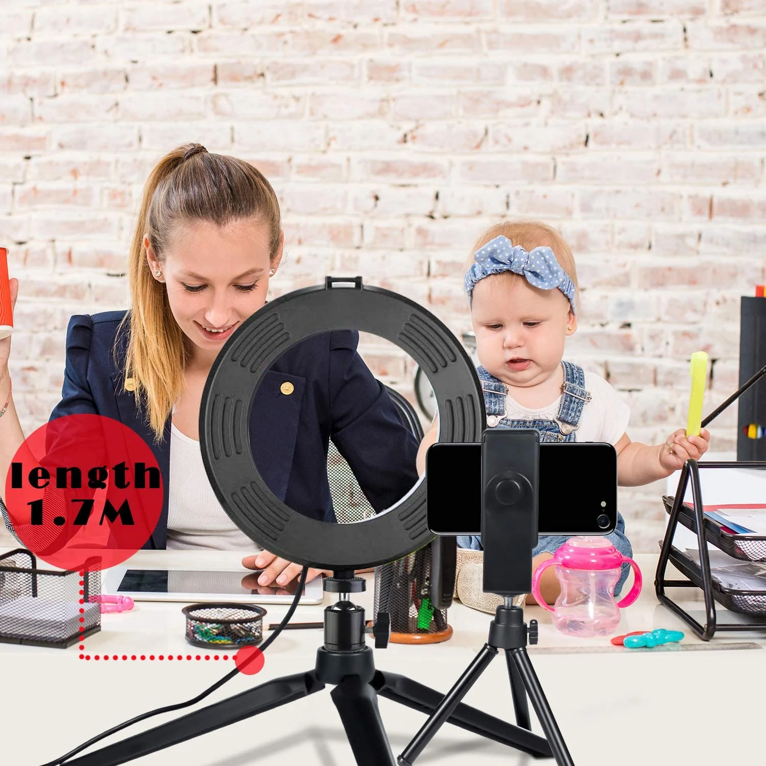 6 Inch LED Ring Light with Tripod Stand - Image 3