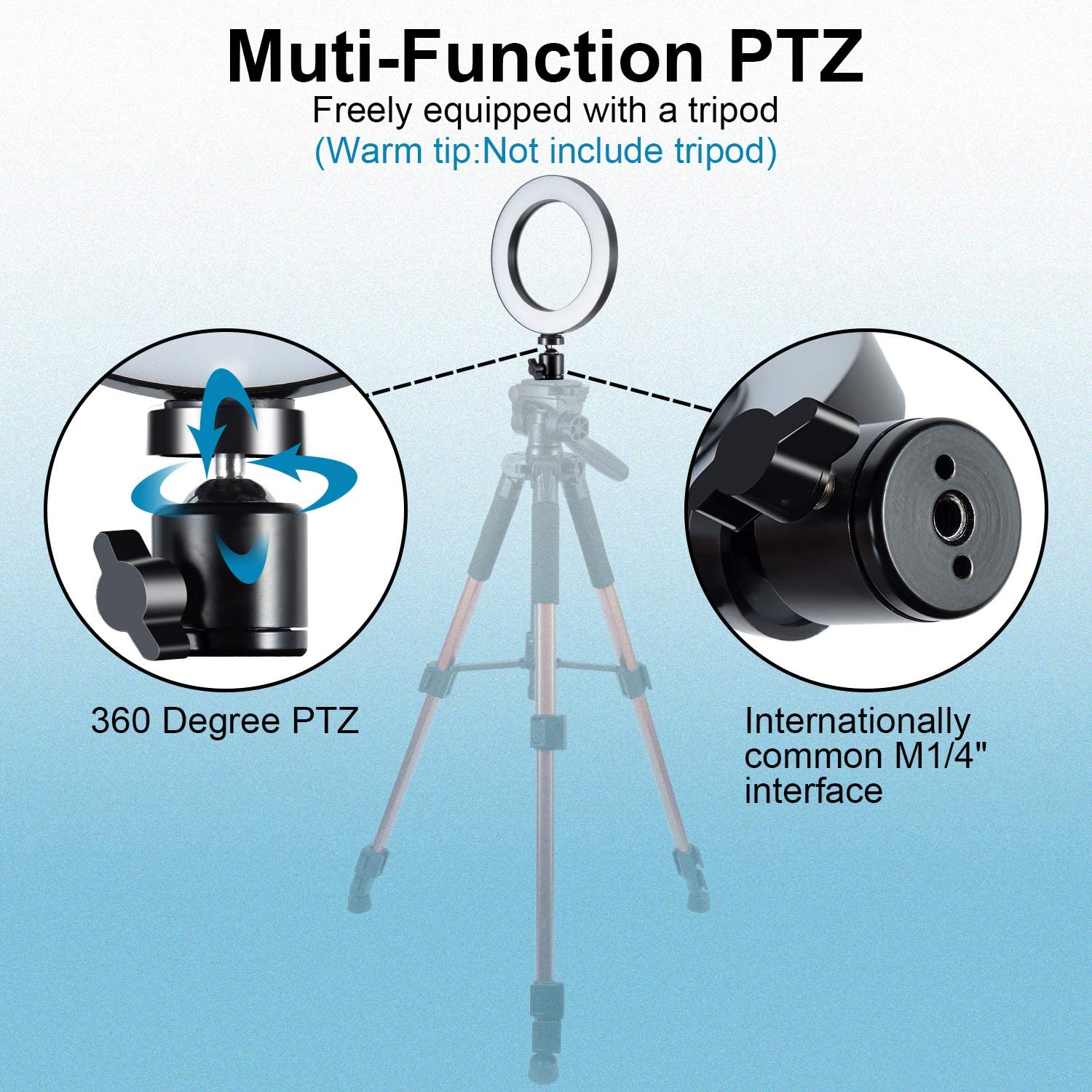 6 Inch LED Ring Light with Tripod Stand - Image 4