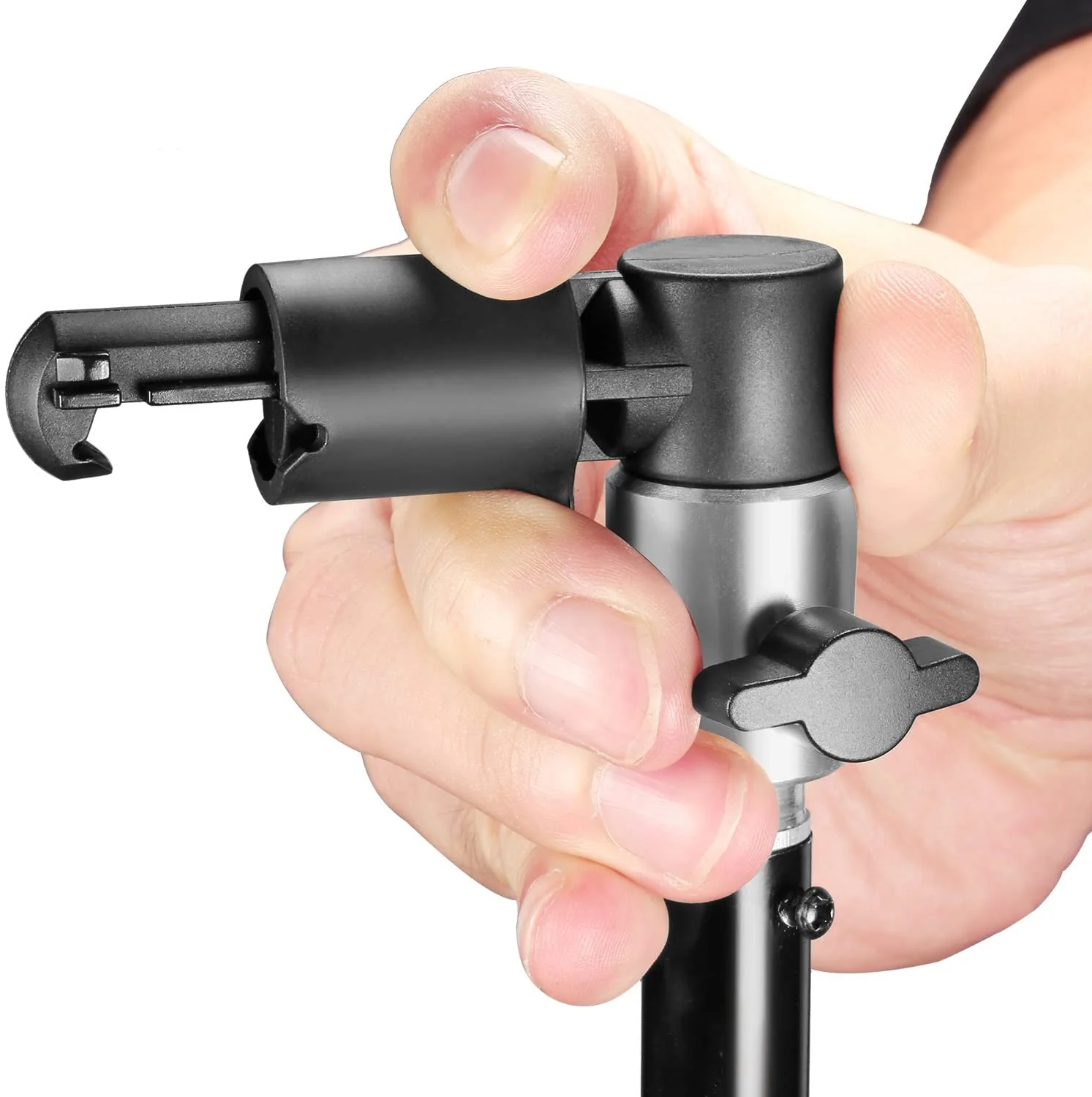 Background & Reflector Clip and 6ft/190cm Light Stand - Image 6