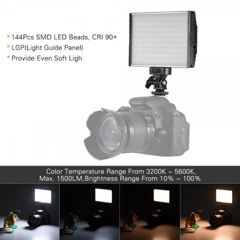 Tolifo PT-15 Bi-Color LED On Camera Light Kit A - Image 5