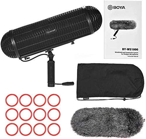 BOYA Shotgun Microphone Blimp Windshield Suspension System Microphone Cove - Image 4