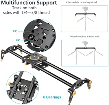 Carbon Fiber Camera Track Slider Video Stabilizer (80cm) - Image 3