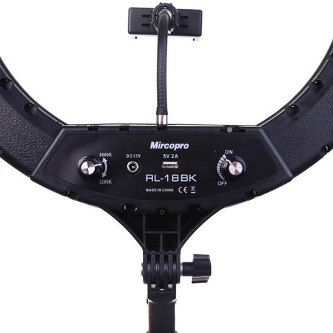 Mircopro 18" Bi-Colour LED Ring Light with Stand - Image 6