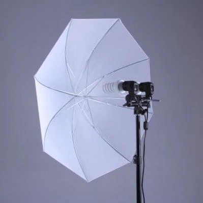 2pcs Spiral 2x 150watt Lights with Translucent umbrellas - Image 2