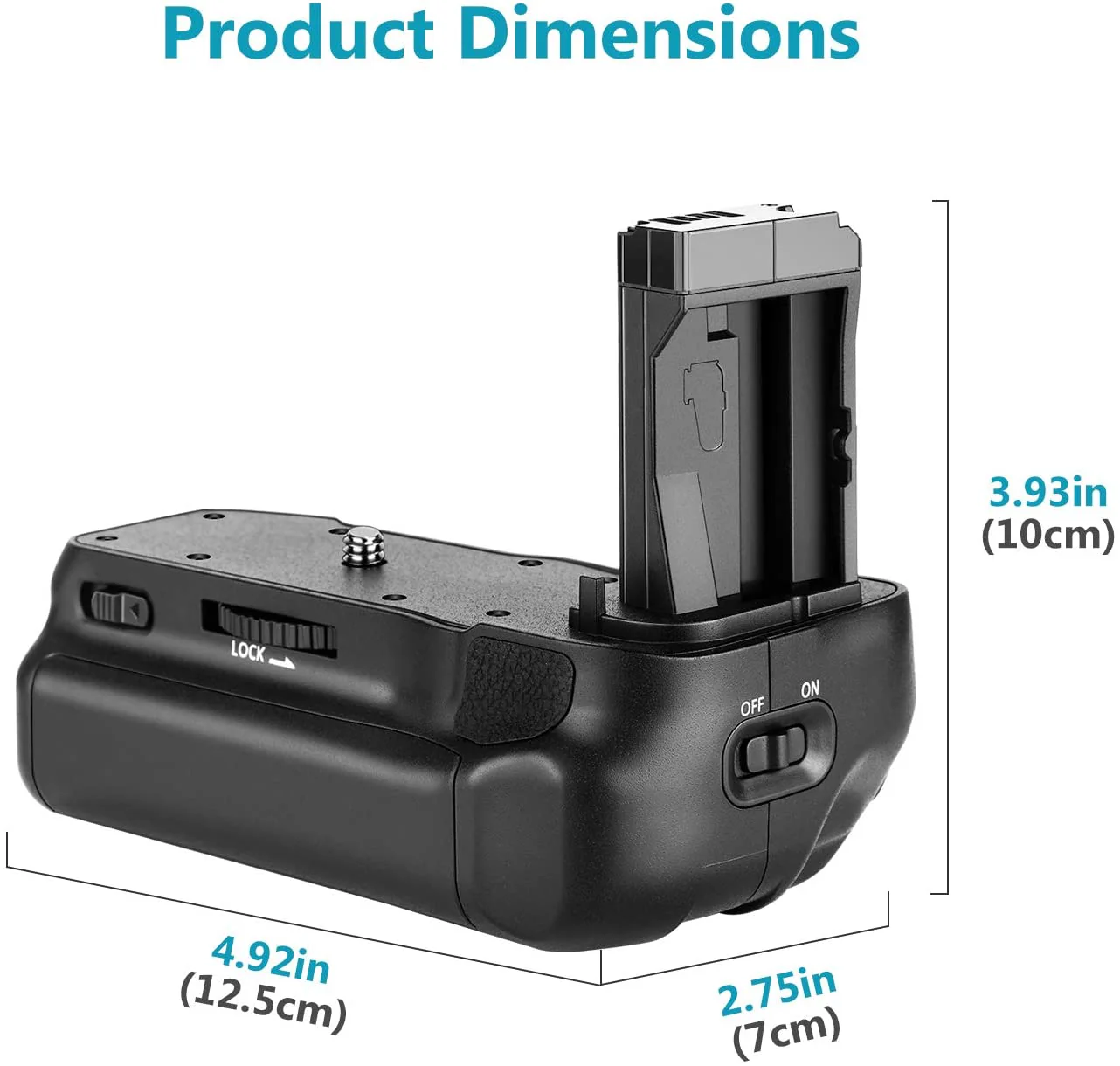 Battery Grip for Canon EOS 800D/Rebel T7i/77D/Kiss X9i/9000D Camera (BG-E17) - Image 7