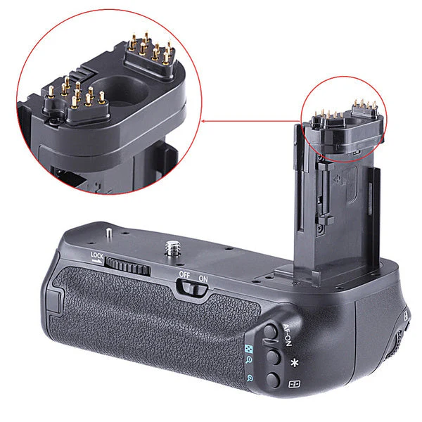 Canon 7D Mark II DSLR Camera battery Grip ( BG-E16) Works with LP-E6 Battery or 6 Pieces AA Batteries - Image 2