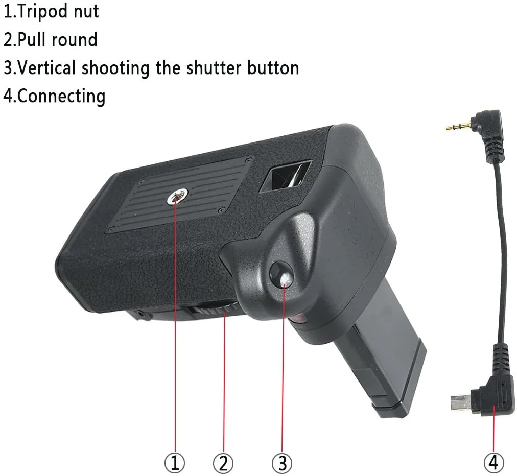 Battery Grip for Nikon D3100/D3200/D3300/D5300 SLR Digital Camera with remote control - Image 3