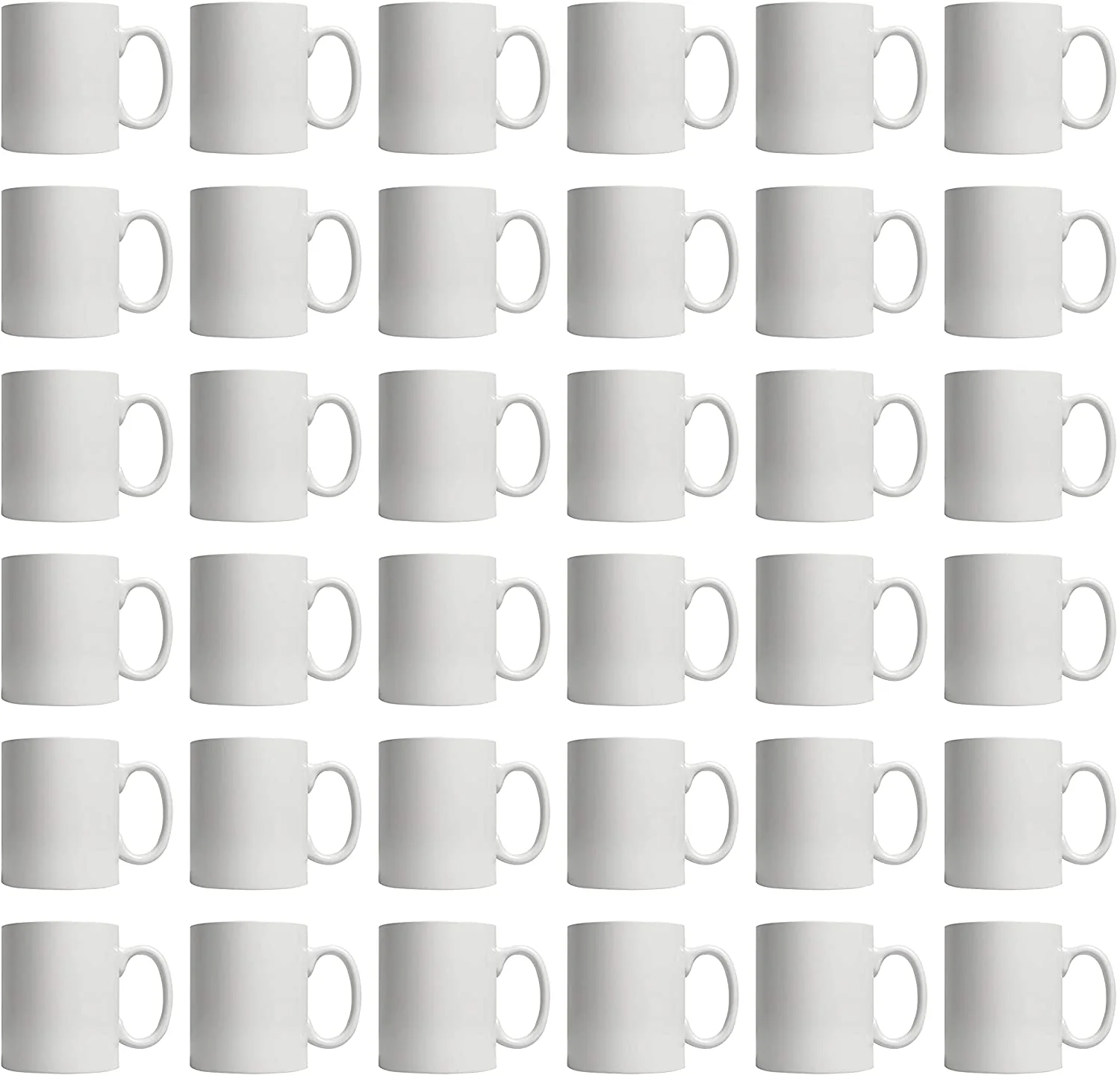 11oz White Ceramic Sublimation Coffee Mug Blank White , Case of 36 - Image 4