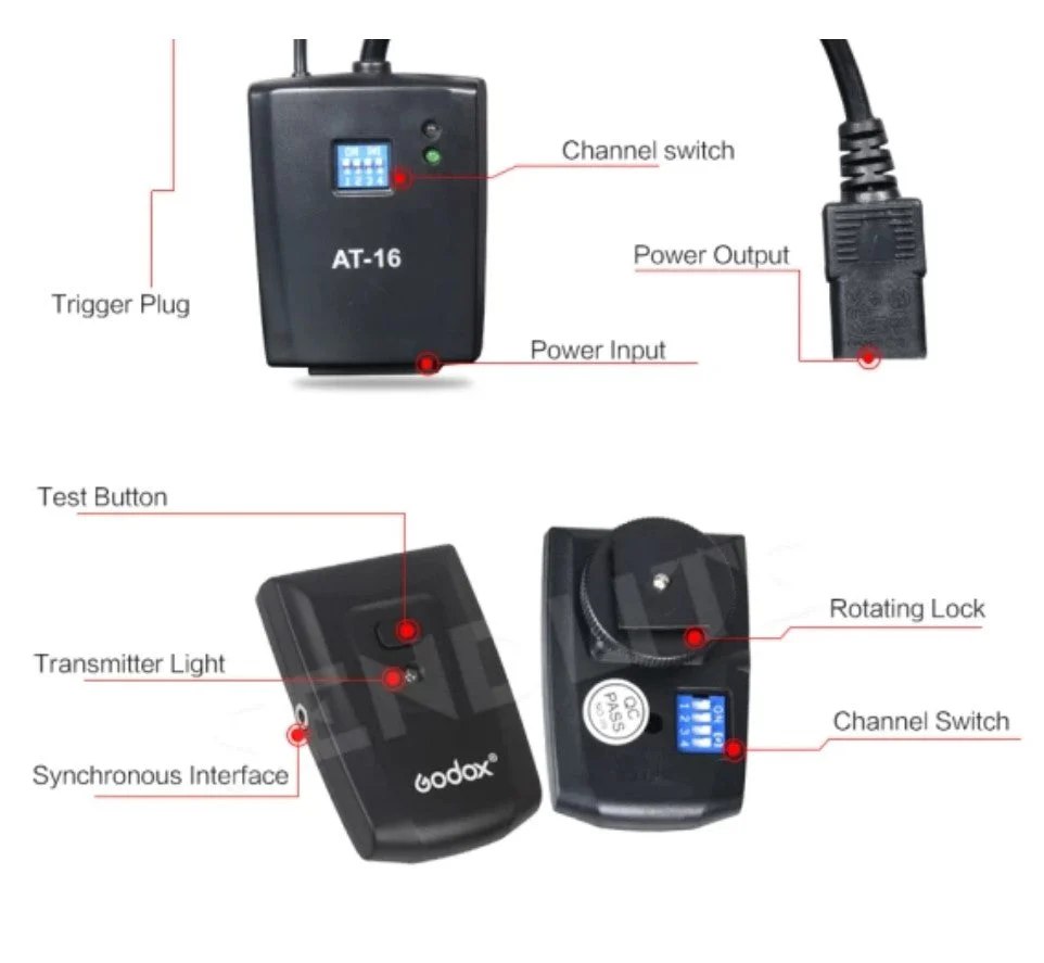 Godox AT-16 Studio Flash Trigger - Image 3