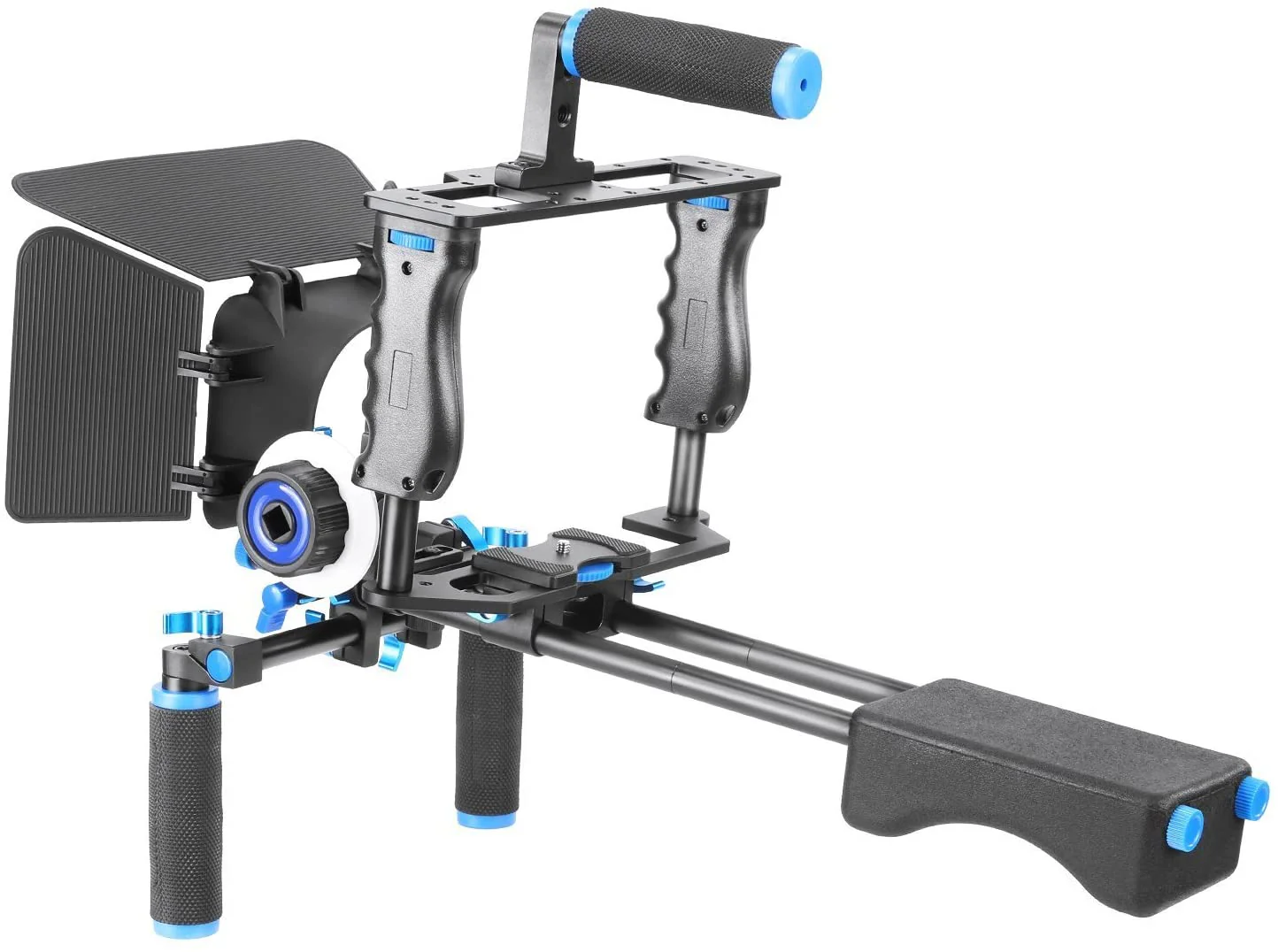 Yelangu Shoulder Rig with Camera Cage and Follow Focus Kit - Image 3