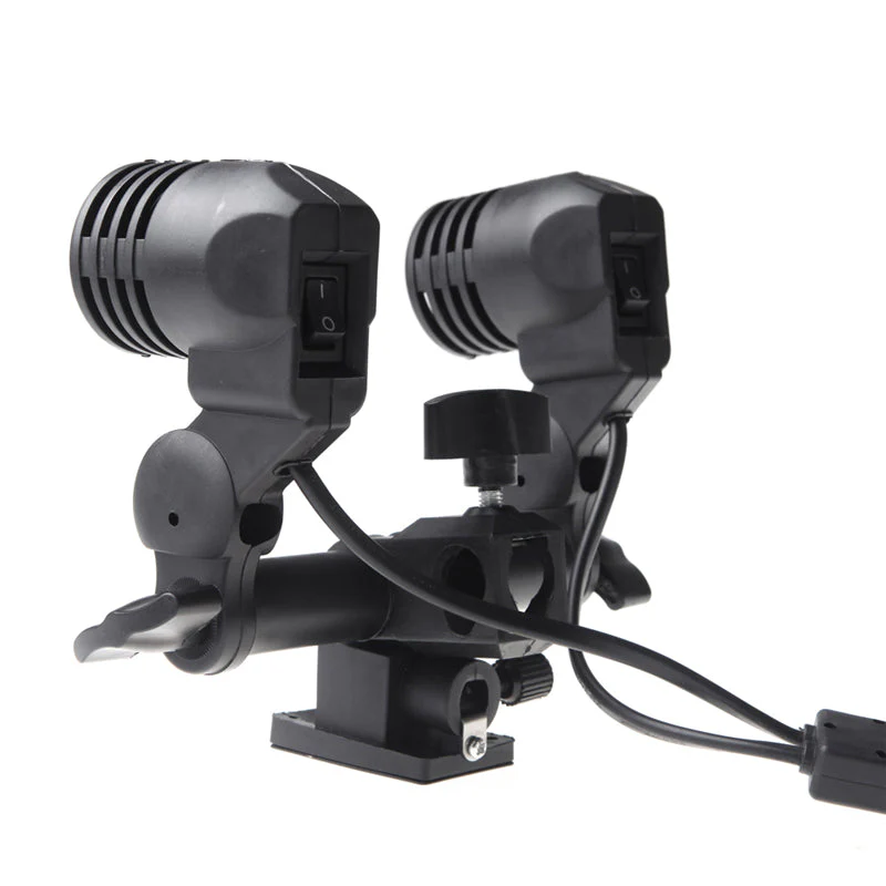 E27 220V 110V Dual Double Twin Lamp Holder Light Socket Photography For Umbrella Studio Lighting - Image 3