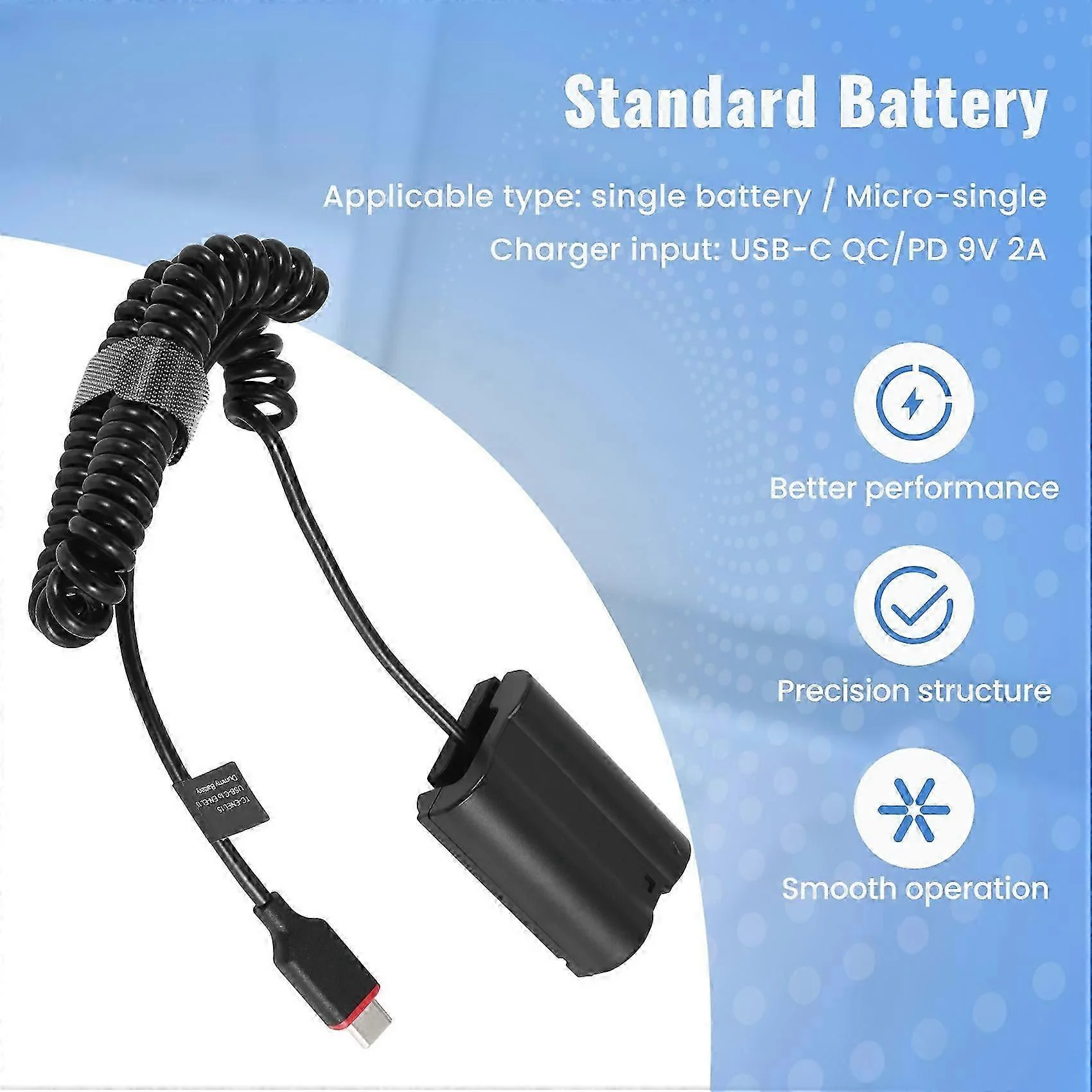EN-EL15 USB-C Dummy Battery for Z6/Z7/D750.. - Image 3