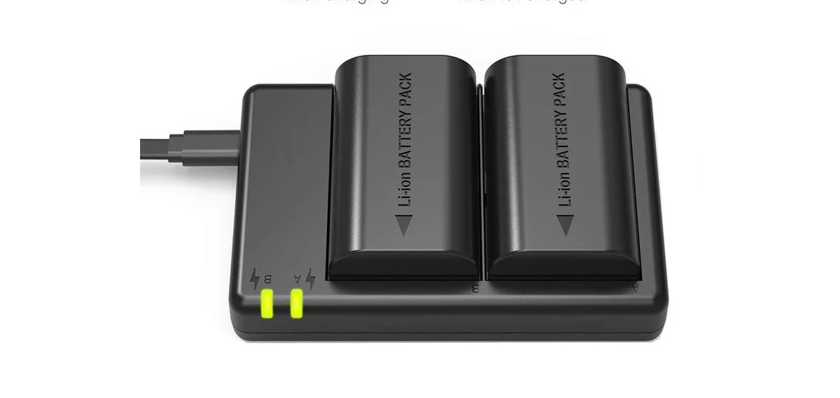 FB Dual USB Charger for canon LC-E17