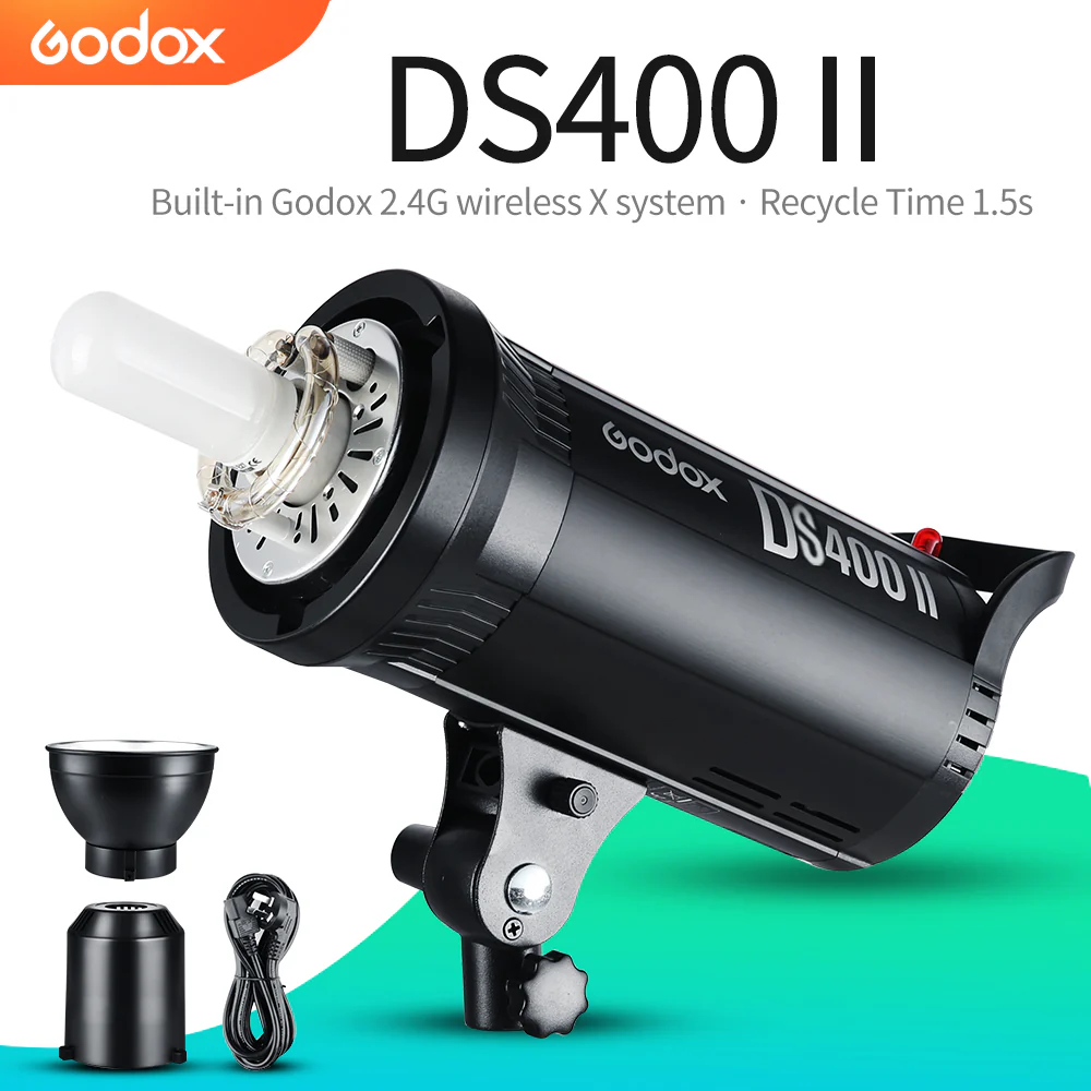 Godox DS400II 400Ws Studio Flash Light GN76 Bowens Mount - Image 2