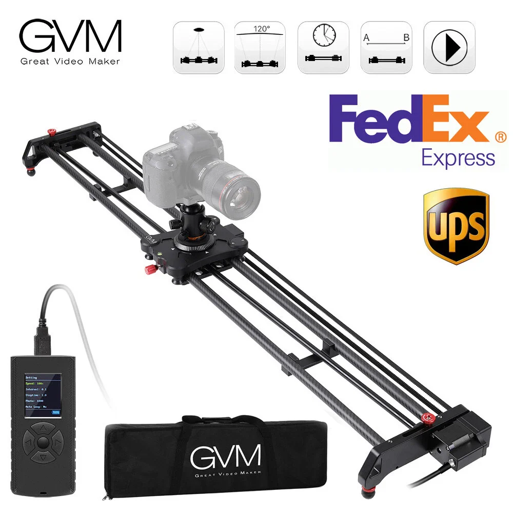 GVM 120cm Motorized Camera Slider Track Dolly for DSLR Camera & Camcorders - Image 6