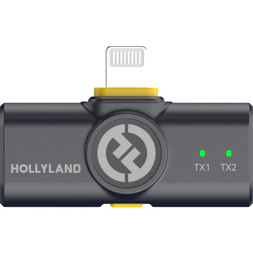 Hollyland LARK M2 DUO 2-Person Wireless Microphone System with Lightning Connector (2.4 GHz, Shine Charcoal) - Image 3