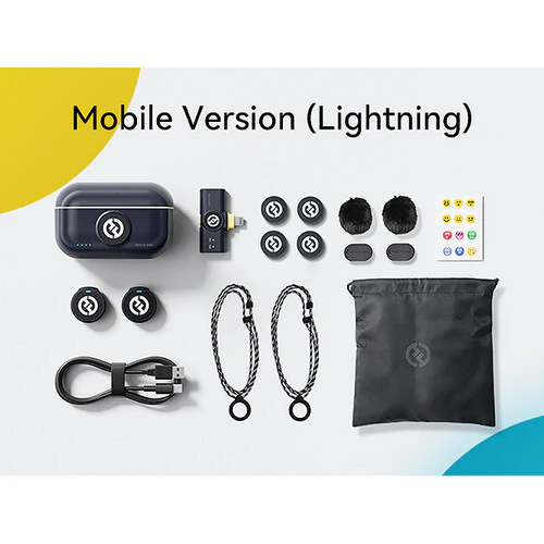 Hollyland LARK M2 DUO 2-Person Wireless Microphone System with Lightning Connector (2.4 GHz, Shine Charcoal) - Image 4
