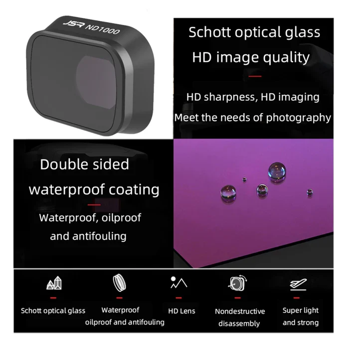 JUNESTAR Filters For DJI Mini 3 Pro,Model: 4 In 1(ND) JSR-1663-19 - Image 4