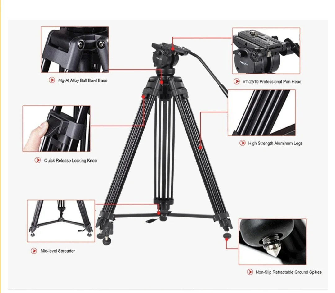 KINGJOY-VT2500 TRIPOD STAND - Image 5