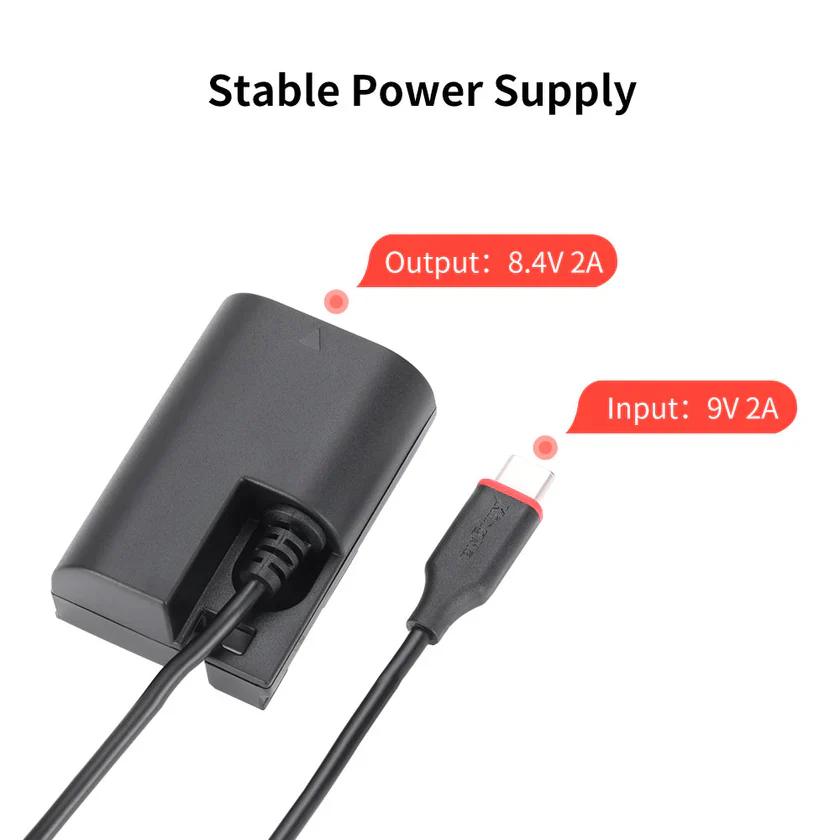 KingMa TC-LPE6 LP-E6 USB-C Replacement Dummy Battery Adapter for Canon - Image 2