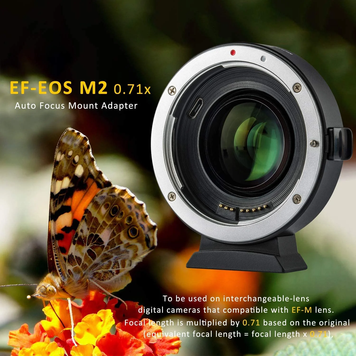 VILTROX Lens Mount Adapter EF-EOS M2, M3, M5, M6 ,M10, M50 & M100 - Image 3