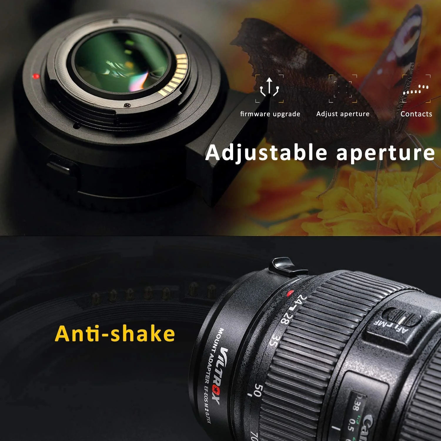 VILTROX Lens Mount Adapter EF-EOS M2, M3, M5, M6 ,M10, M50 & M100 - Image 4