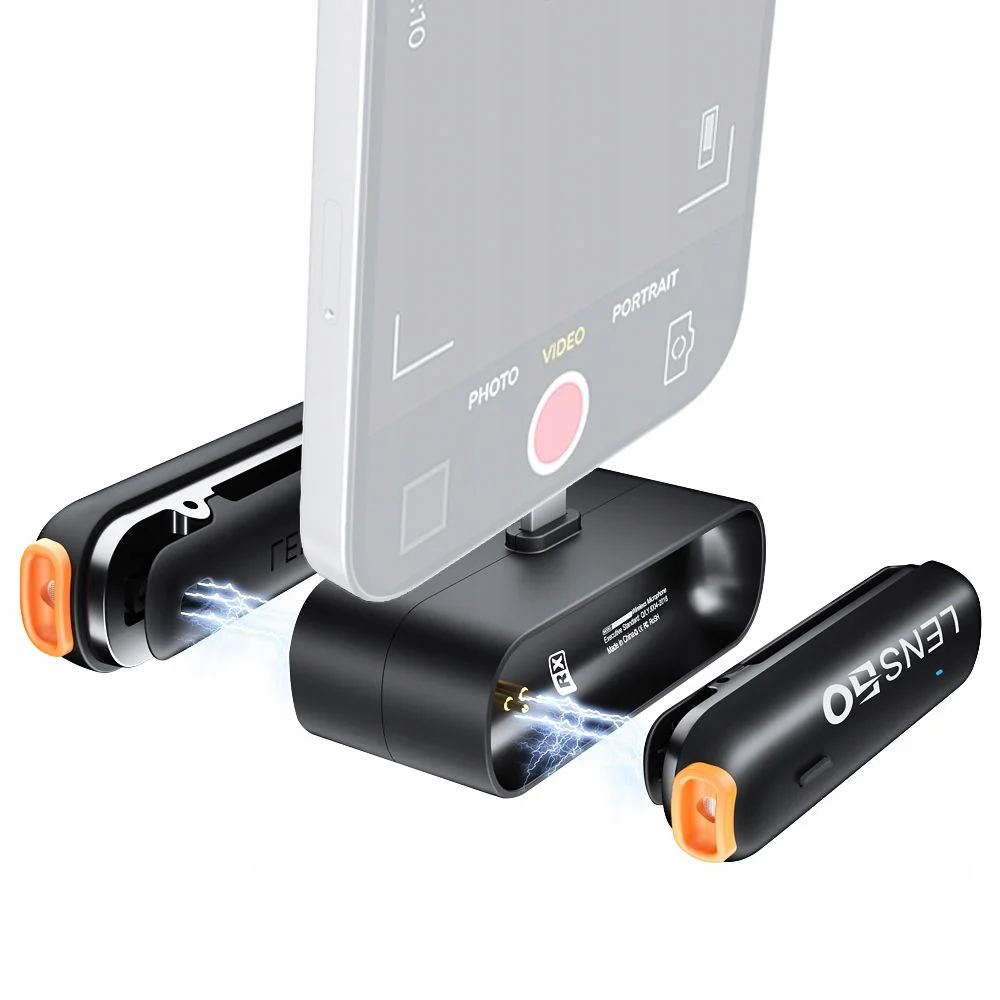 LENSGO 518C mini Wireless Lavalier Microphone (USB C) - Image 2