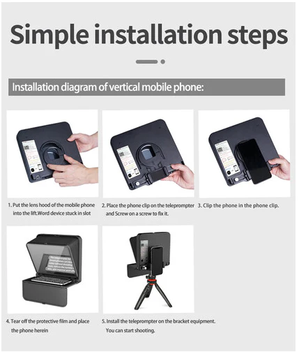 LENSGO TC7 S Teleprompter Fold In 1 Second - Image 5