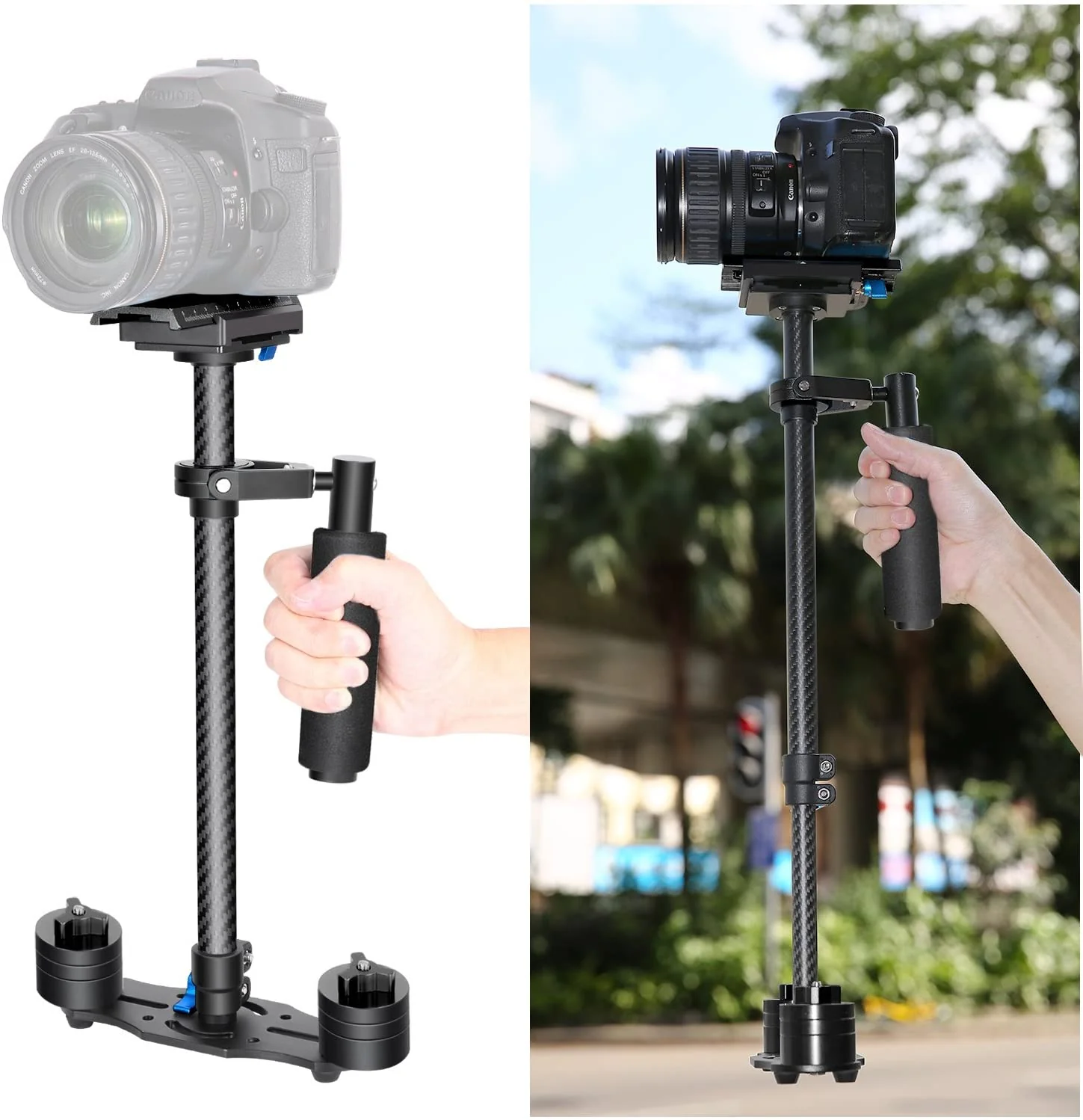 Neewer Carbon Fiber 24 inches/60 Centimeters Handheld Stabilizer - Image 4