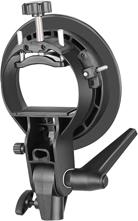 Neewer S-Type Bracket Holder with Bowens Mount for Speedlite Flash Snoot Softbox Beauty dish Reflector Umbrella - Image 2