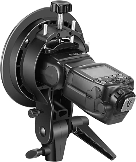 Neewer S-Type Bracket Holder with Bowens Mount for Speedlite Flash Snoot Softbox Beauty dish Reflector Umbrella - Image 3