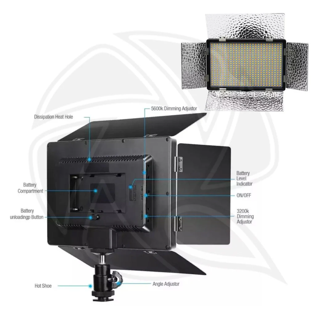 Professional Video LED Light N-520AS LED 3200K-5500K with Colour Temperature control - Image 3