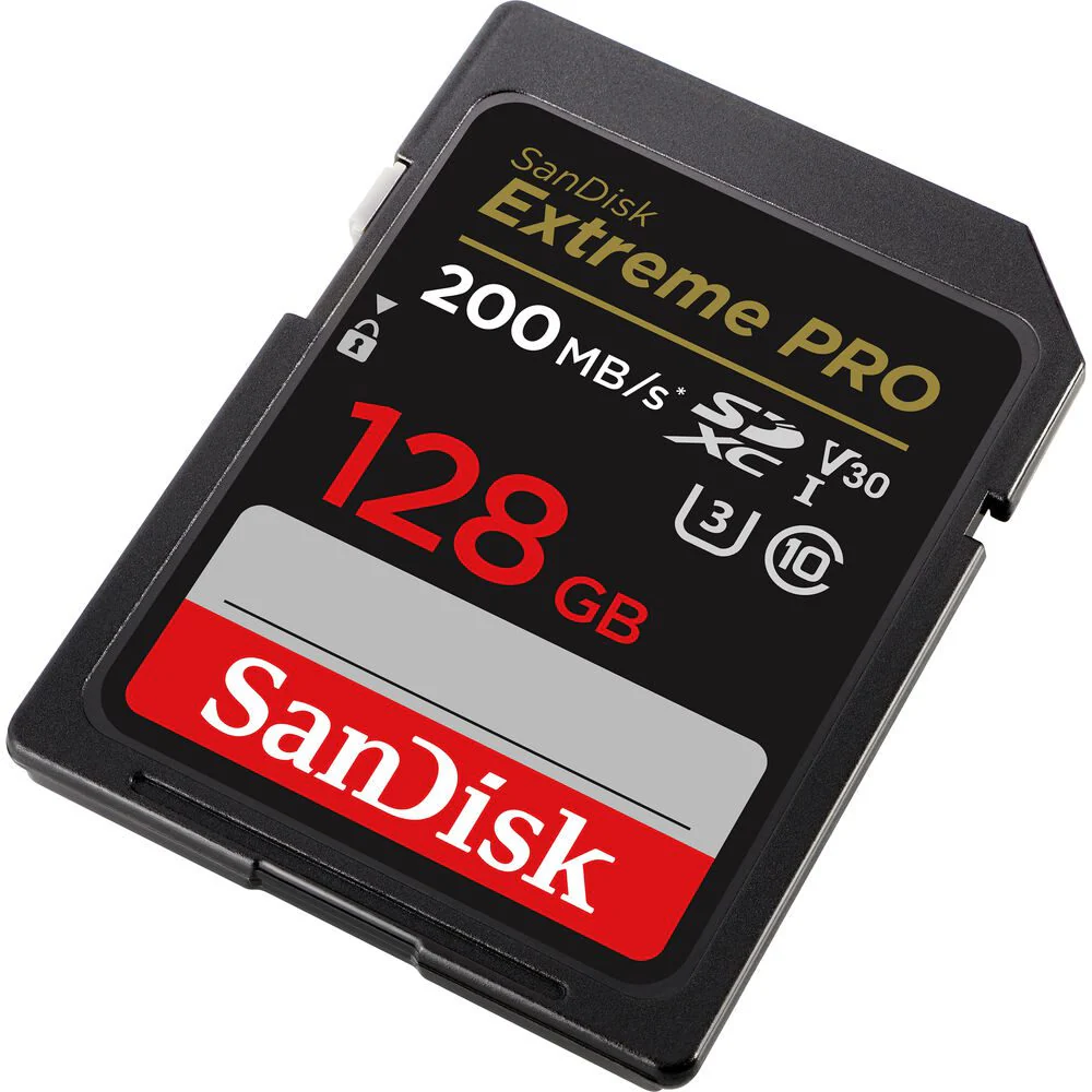 SanDisk 128GB Extreme PRO 200MB/s SDXC Memory Card - Image 2