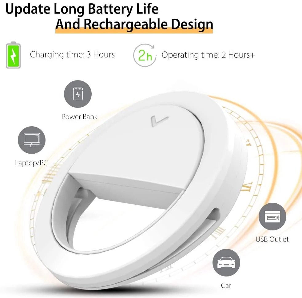 Selfie Ring Light for iPhone and other models - Image 4