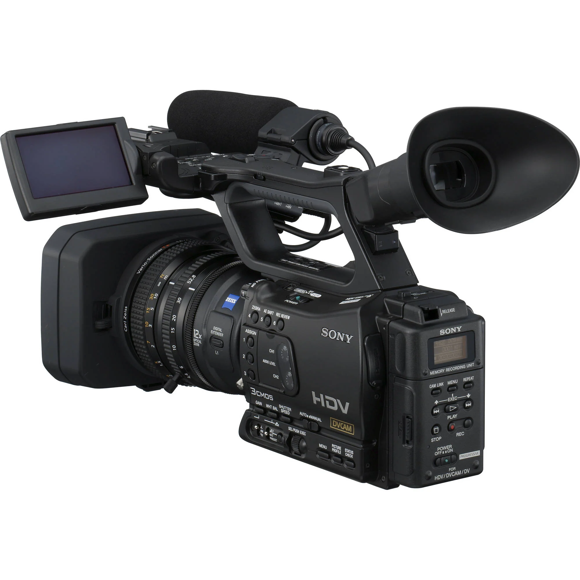 Used Sony HVR-Z7 HDV Camcorder with MRC-1 Recorder - Image 2