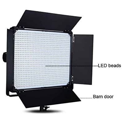 Yidoblo LED Video Light D-1080 with U Bracket & Barndoors - Image 4