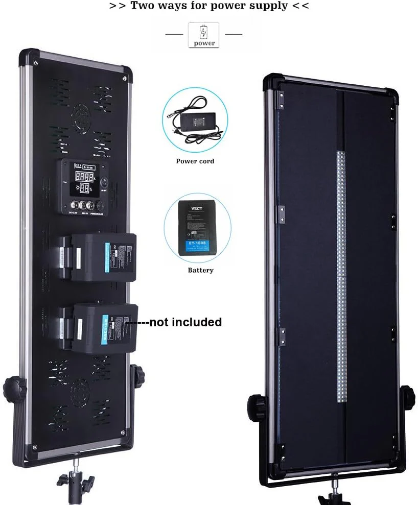 Yidoblo Slim D-3100II Bicolor High Power 3068 LED Photography Continuous Lighting Panel, 200W 20000 Lumen , DMX Compatible - Image 2
